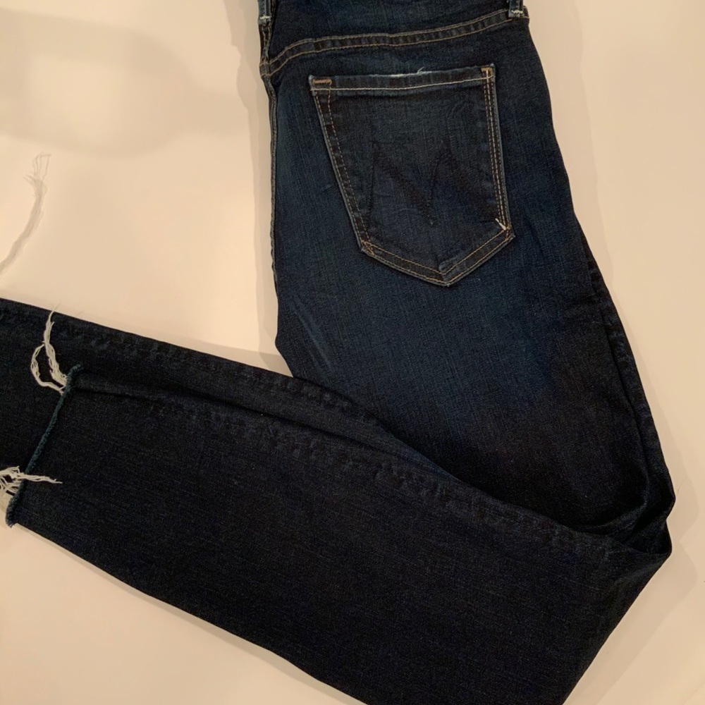 Mother looker ankle fray jeans